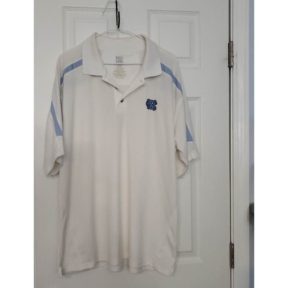 Red Oak Mens Short Sleeve Polo Shirt Size Large With UNC‎ Logo